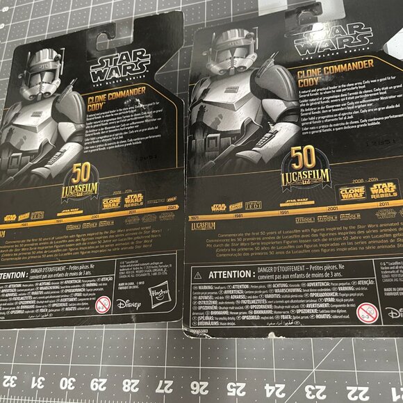 Star Wars The Black Series 50 Lucas Film Clone Commander Cody 2 Pack Lot - NISB - Picture 2 of 2